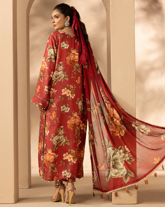 Unstitched Viscose Digital Printed Collection With Diamond Digital Printed Dupatta