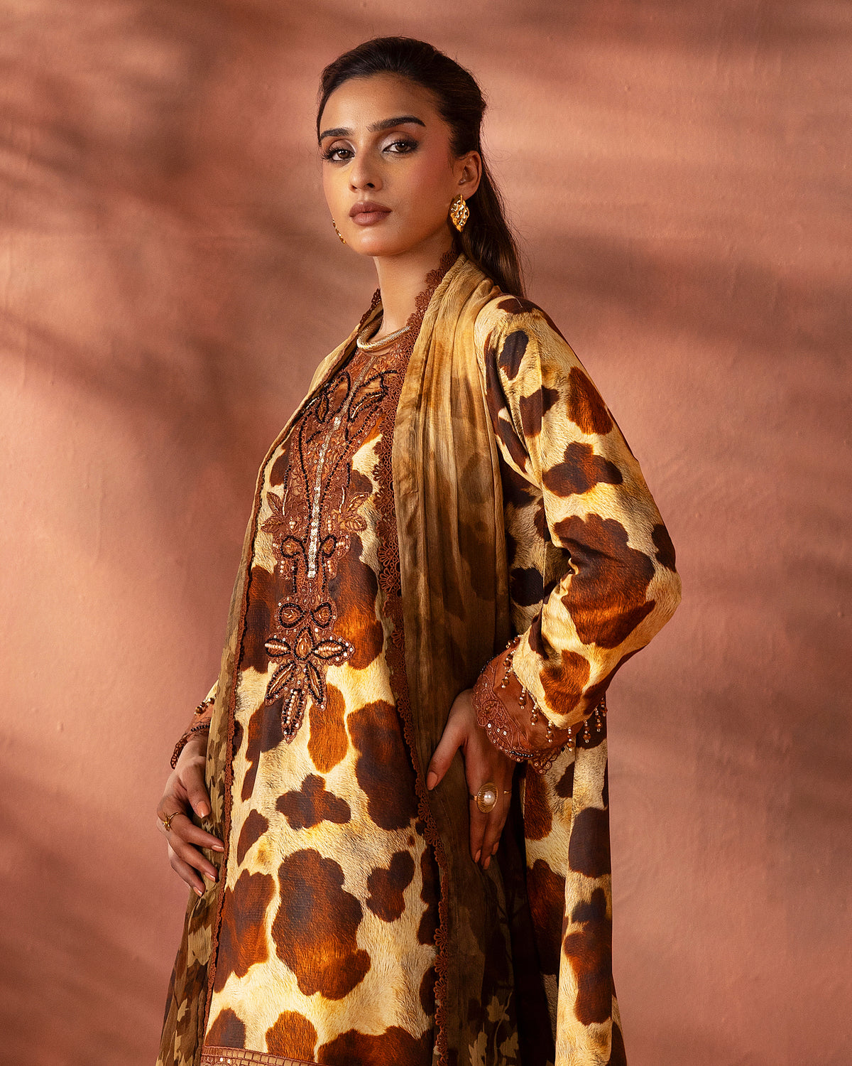 Sepia Horizon – 3-Piece Unstitched