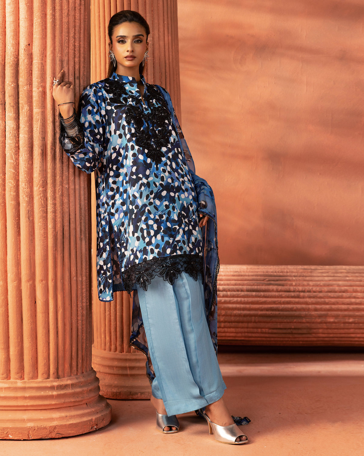 Indigo Breeze – 3-Piece Unstitched