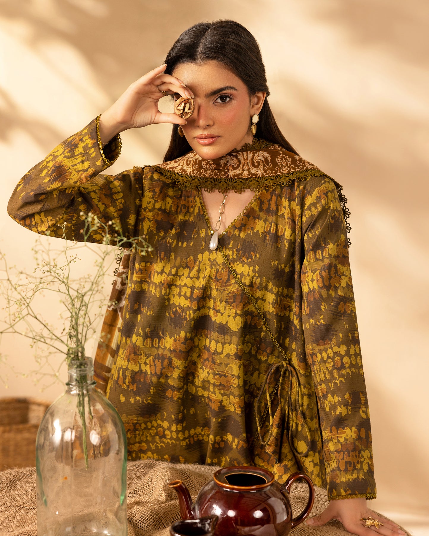 Staple Dora Digital Printed Collection With Diamond Printed Dupatta