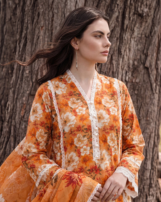 Sunset Blossom – 3-Piece Unstitched