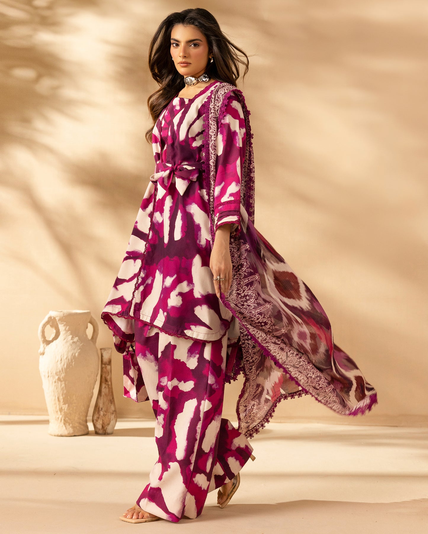 Staple Dora Digital Printed Collection With Diamond Printed Dupatta