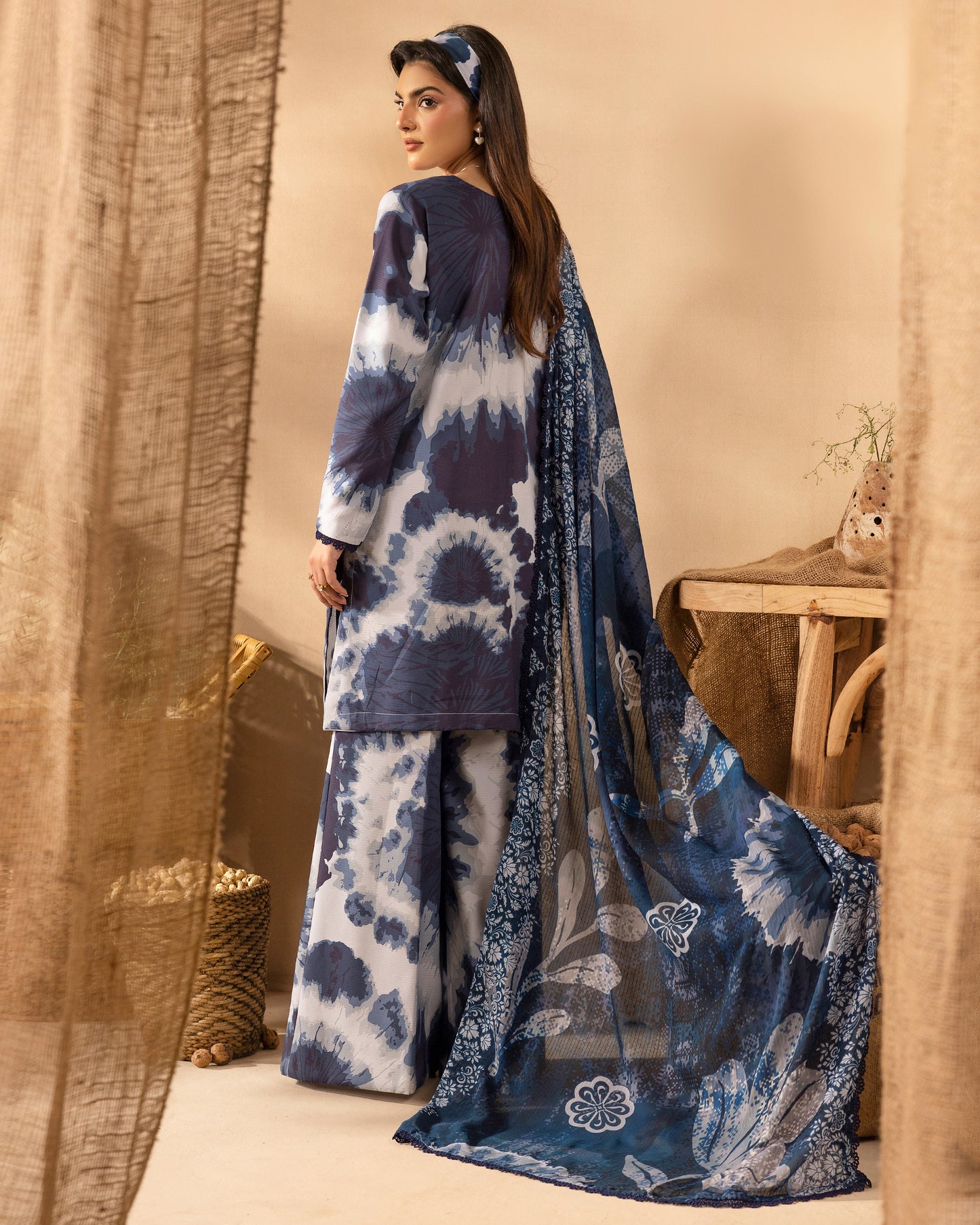 Staple Dora Digital Printed Collection With Diamond Printed Dupatta