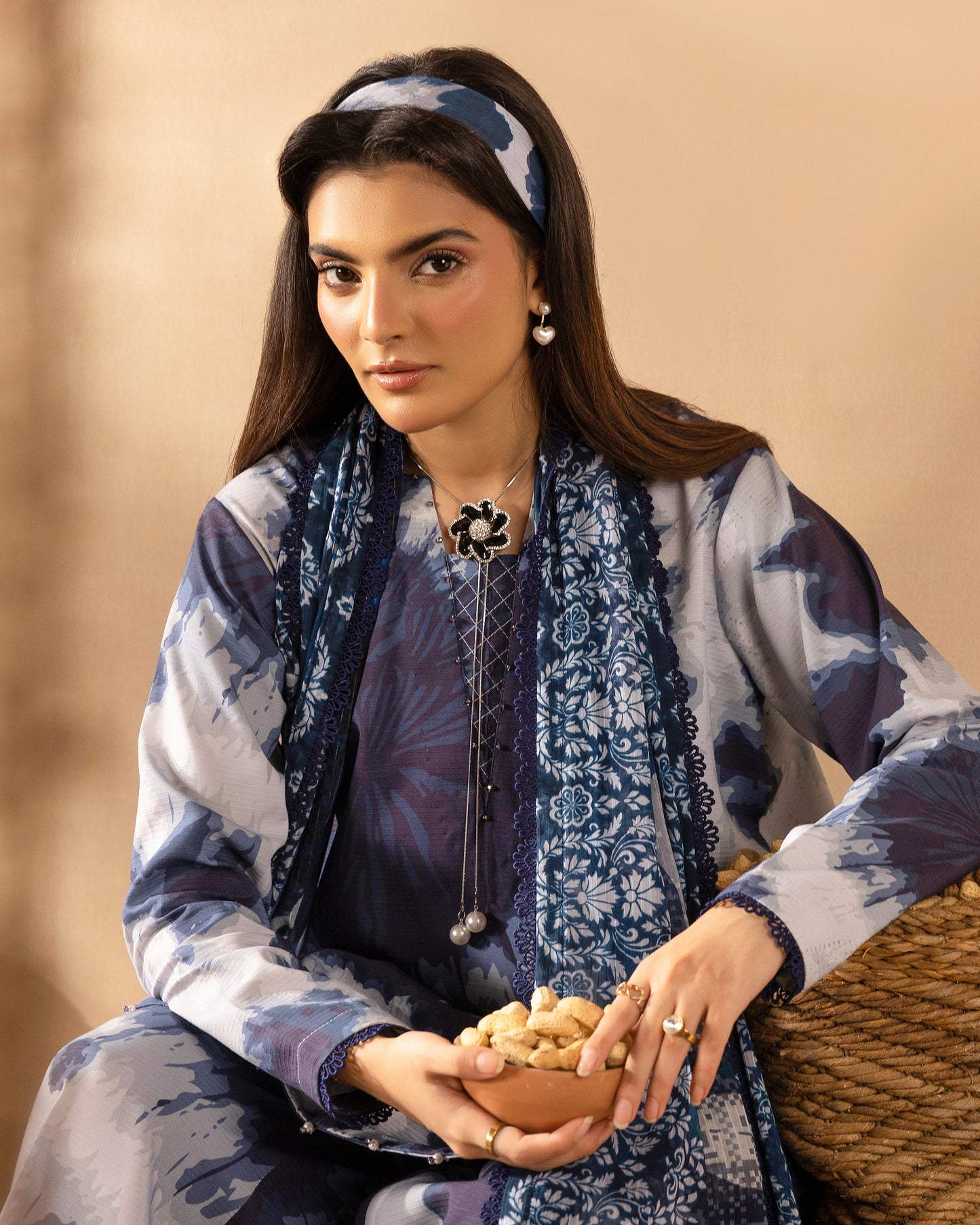 Staple Dora Digital Printed Collection With Diamond Printed Dupatta