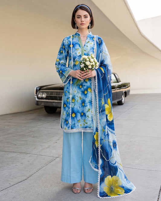 Sapphire Skies - 3 Piece Unstitch