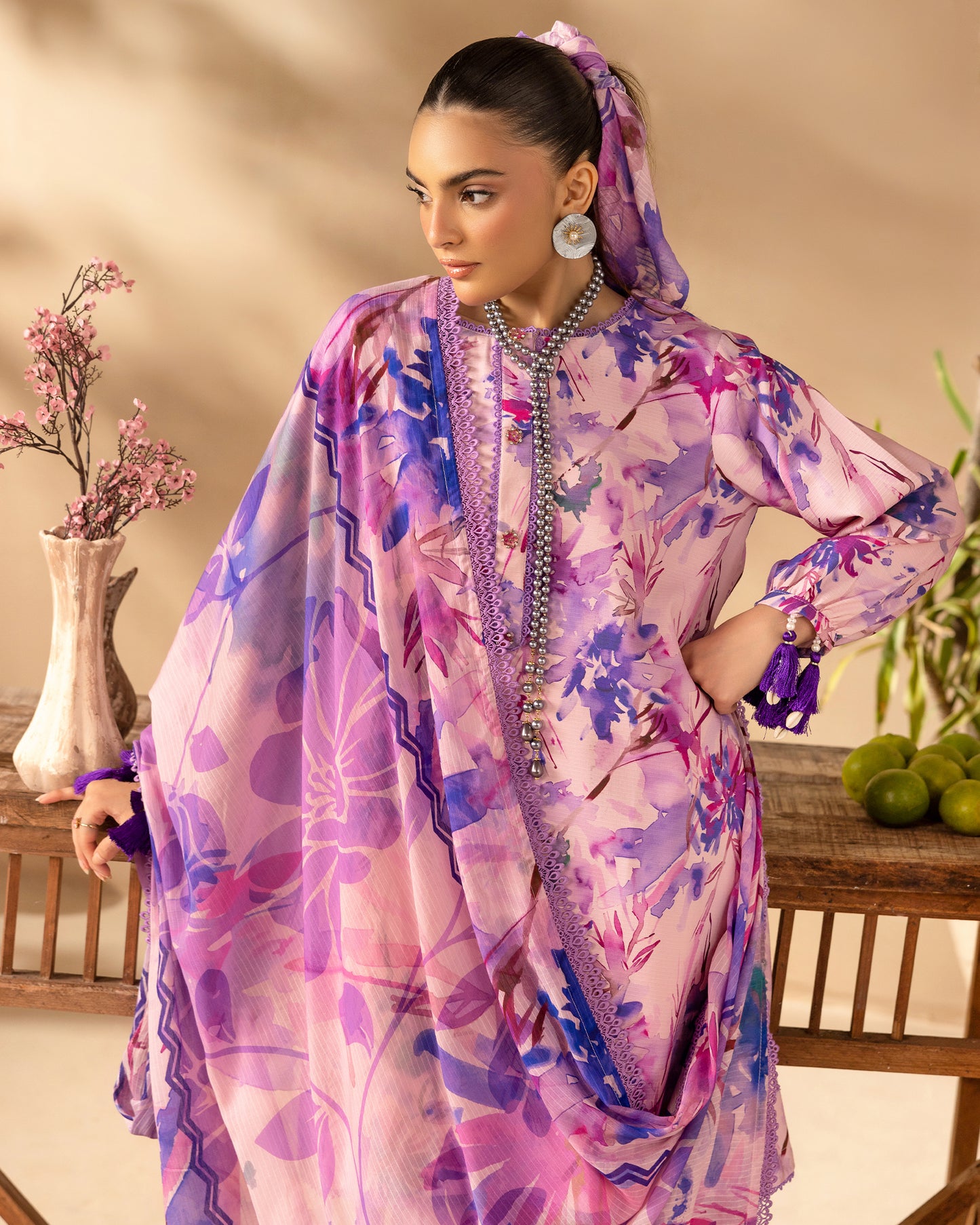 Staple Dora Digital Printed Collection With Diamond Printed Dupatta