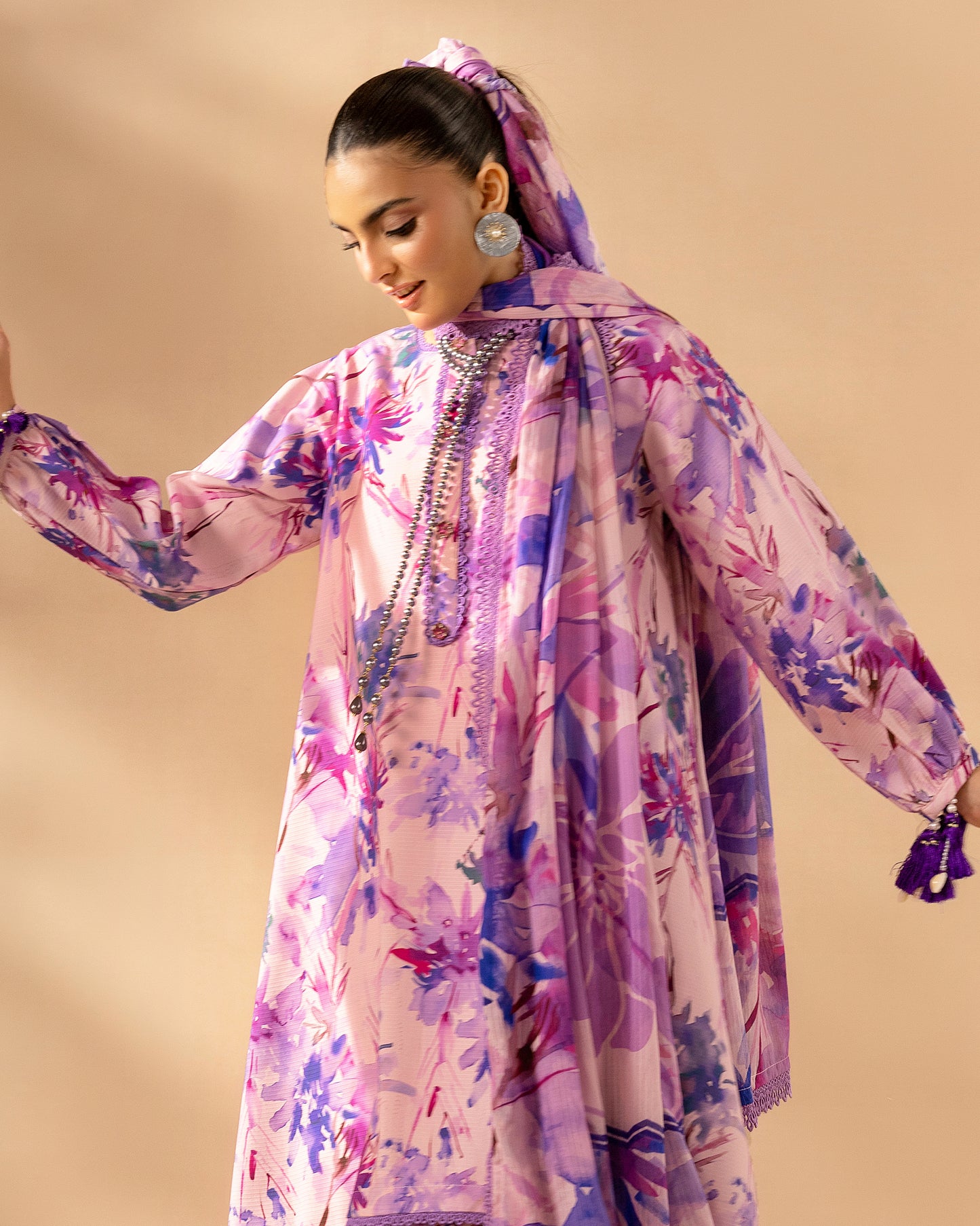 Staple Dora Digital Printed Collection With Diamond Printed Dupatta