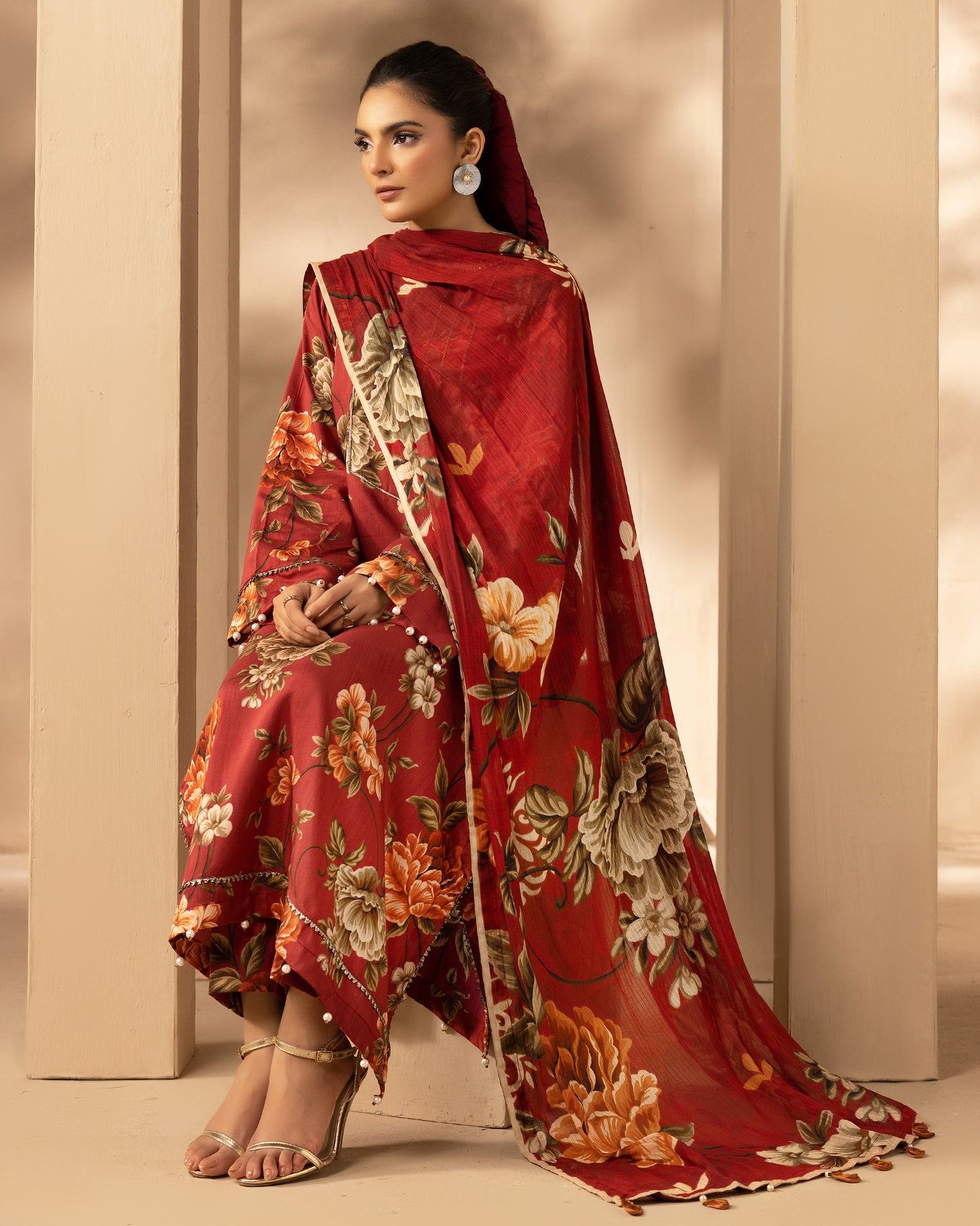 Unstitched Viscose Digital Printed Collection With Diamond Digital Printed Dupatta