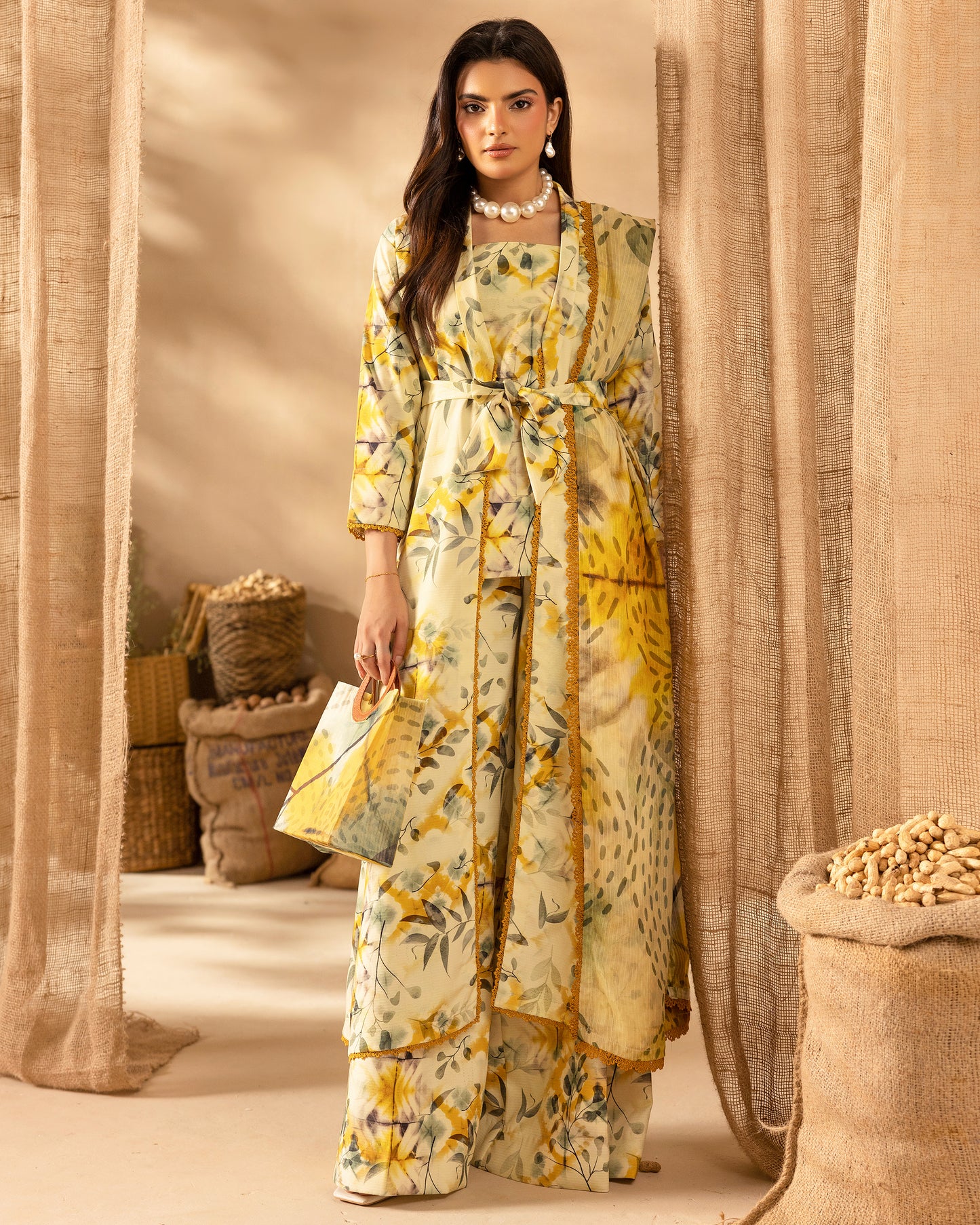 Staple Dora Digital Printed Collection With Diamond Printed Dupatta