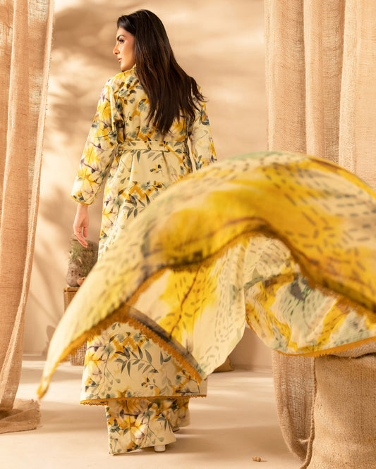 Staple Dora Digital Printed Collection With Diamond Printed Dupatta