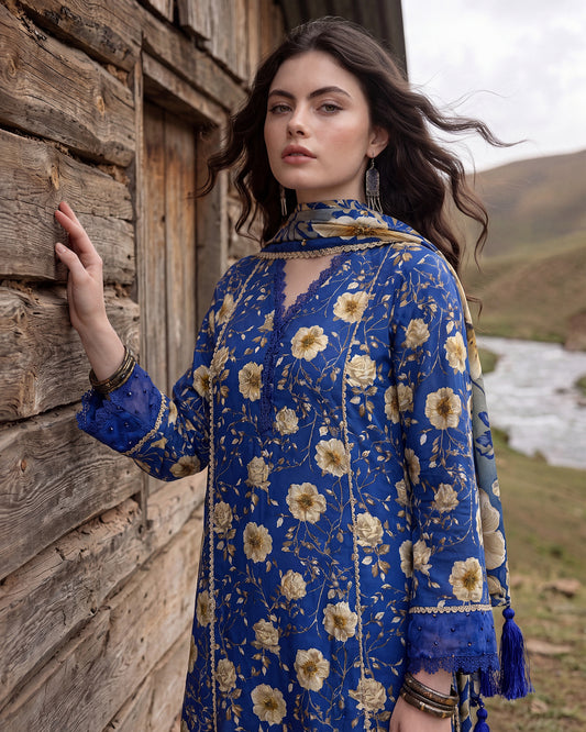 Royal Sapphire – 3-Piece Unstitched