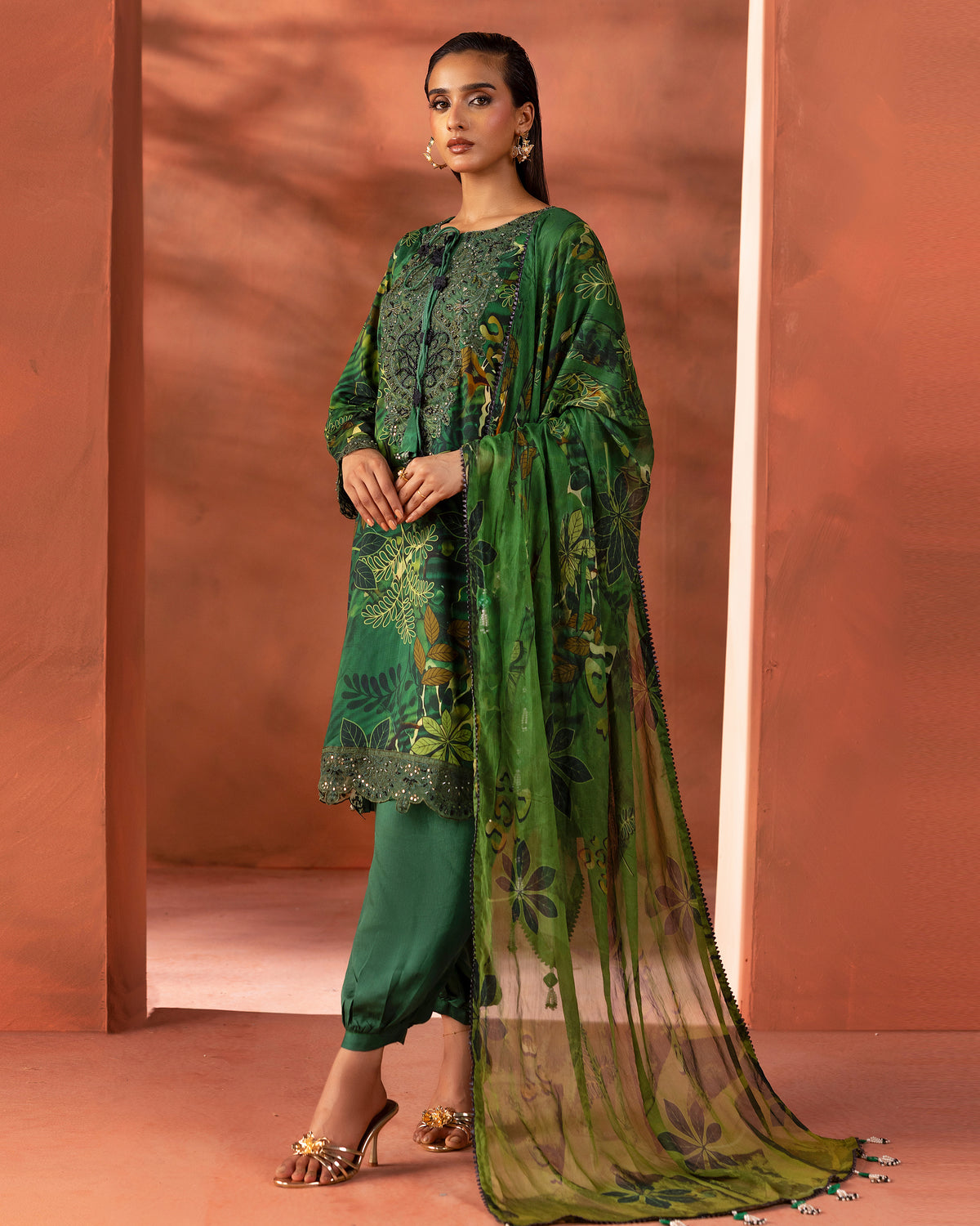Emerald Meadow – 3-Piece Unstitched