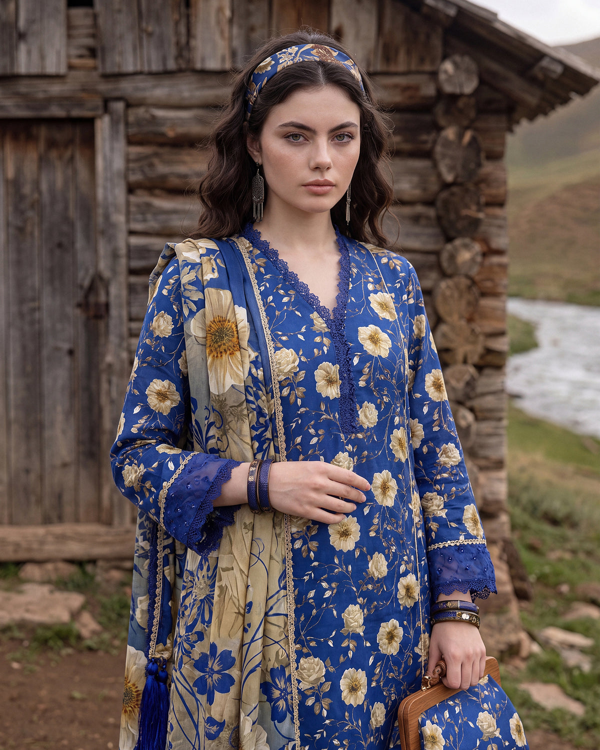 Royal Sapphire – 3-Piece Unstitched