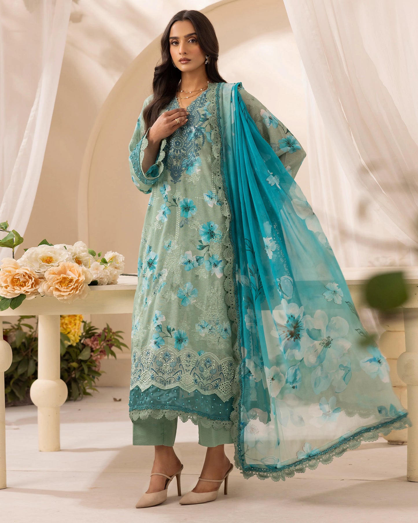 Turquoise Tale - 3 Piece Unstitch