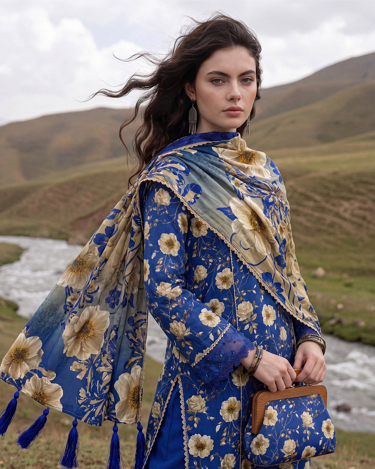 Royal Sapphire – 3-Piece Unstitched