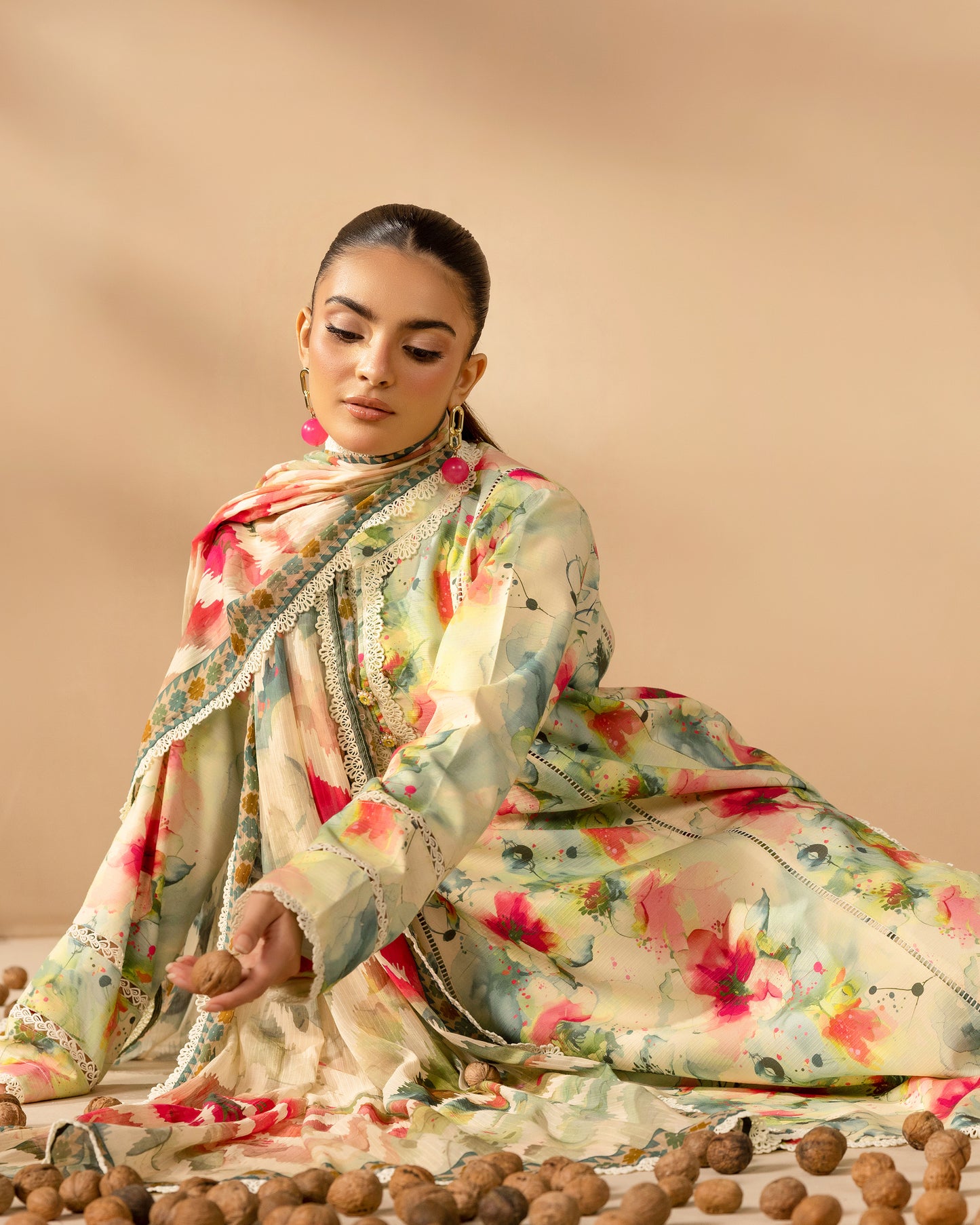 Staple Dora Digital Printed Collection With Diamond Printed Dupatta