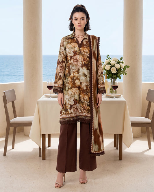 Espresso Rose - 3 Piece Unstitch