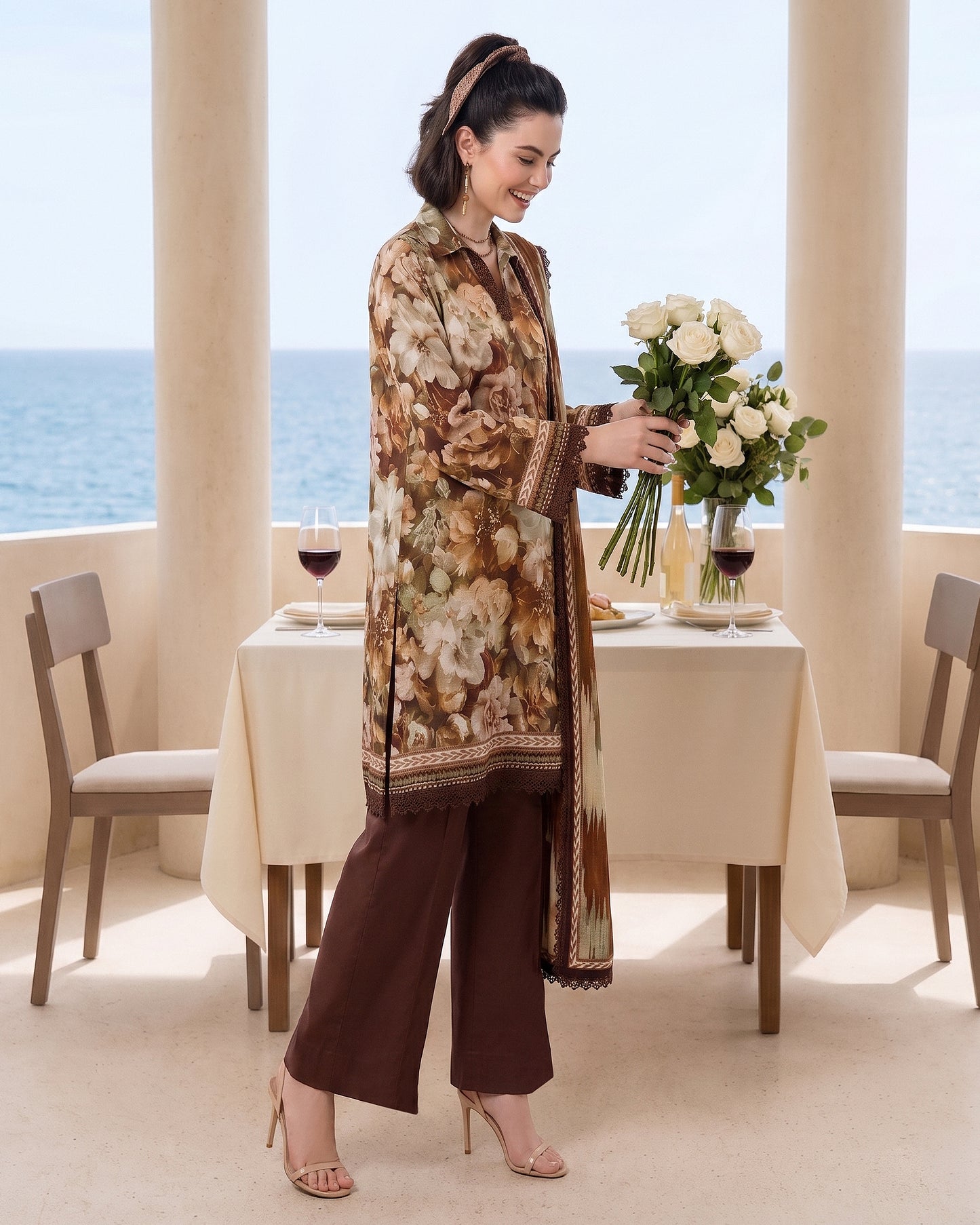 Espresso Rose - 3 Piece Unstitch
