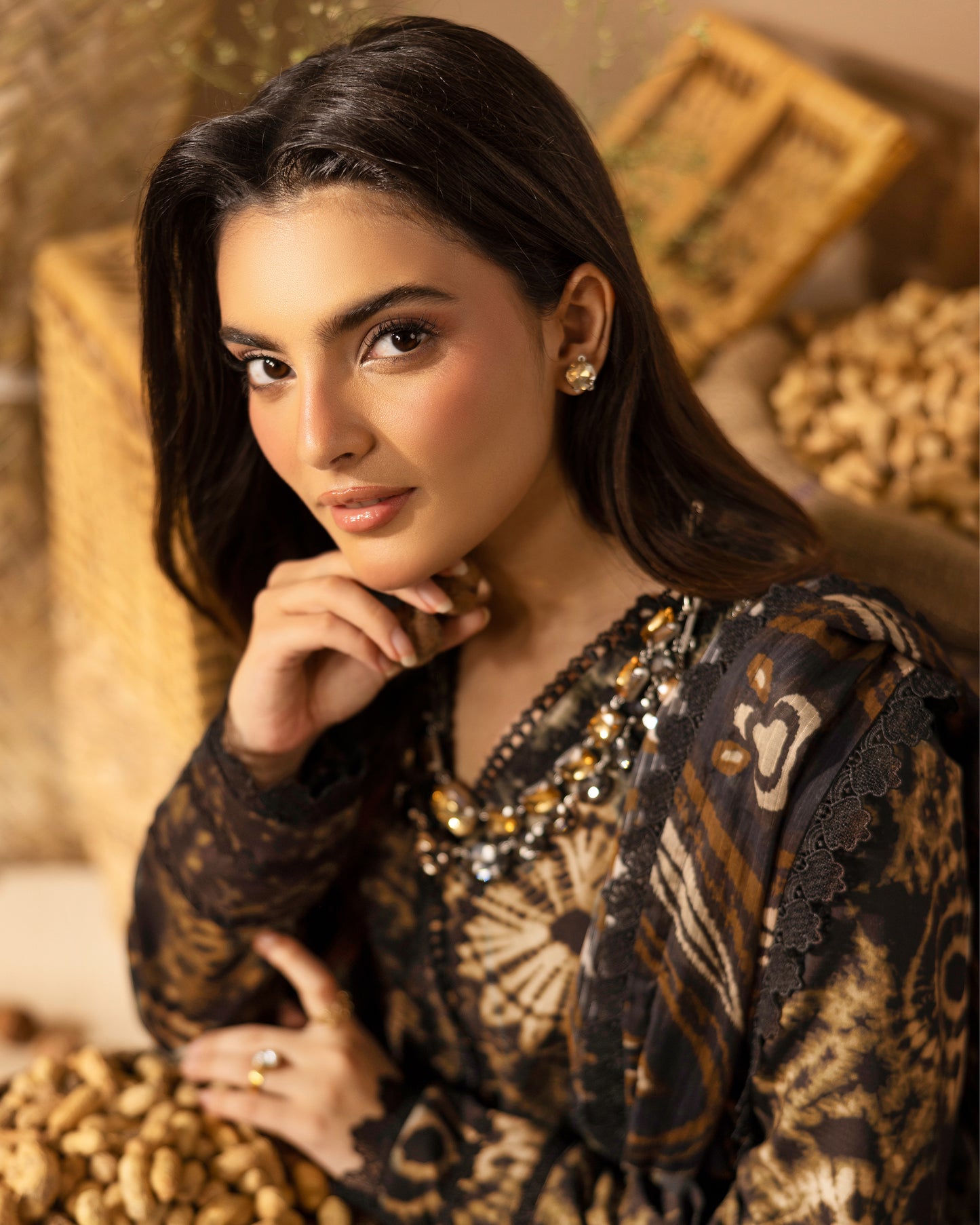 Staple Dora Digital Printed Collection With Diamond Printed Dupatta