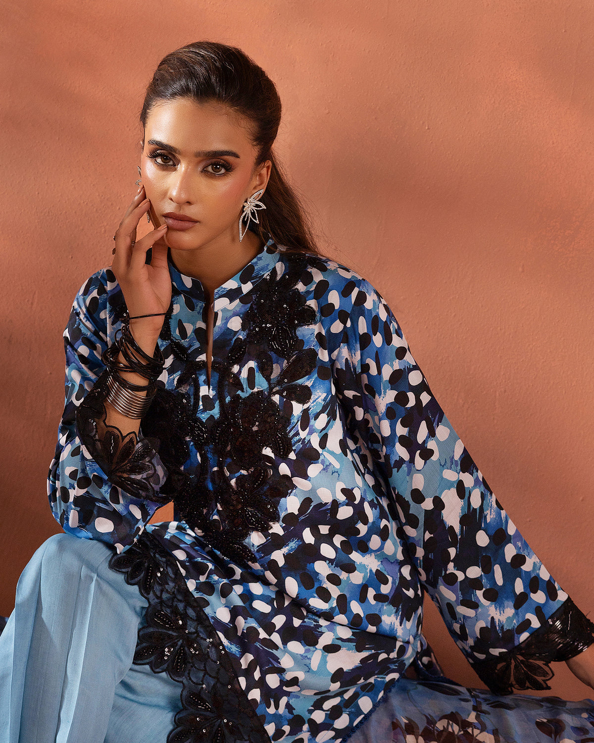 Indigo Breeze – 3-Piece Unstitched