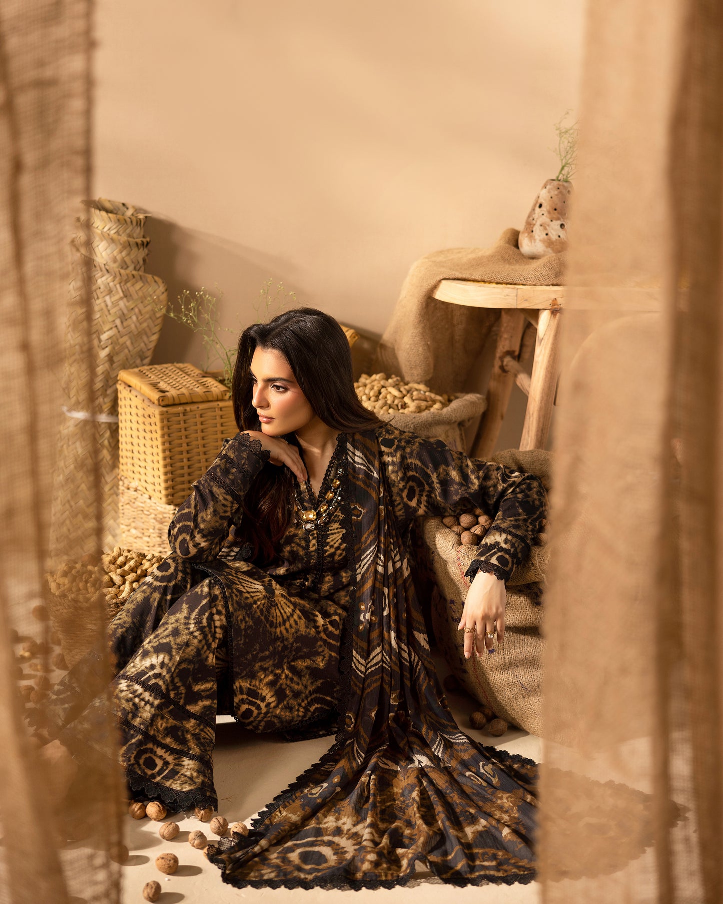 Staple Dora Digital Printed Collection With Diamond Printed Dupatta