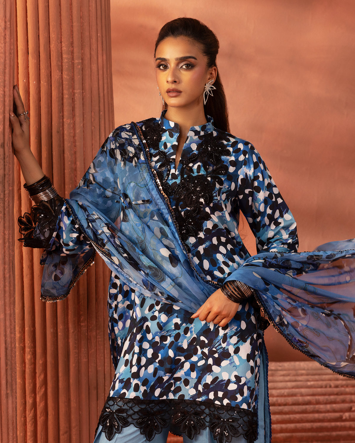 Indigo Breeze – 3-Piece Unstitched