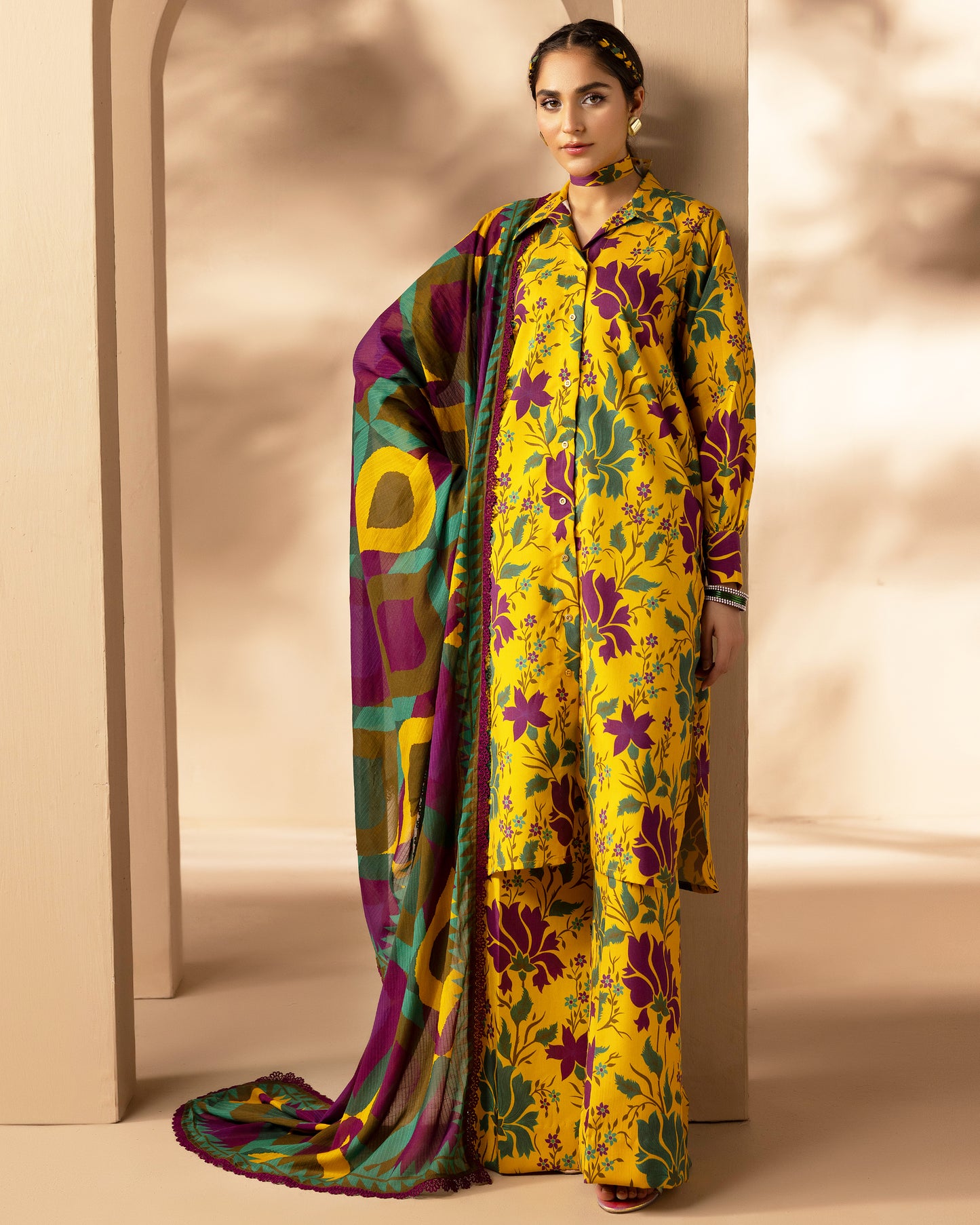 Unstitched Viscose Digital Printed Collection With Diamond Digital Printed Dupatta