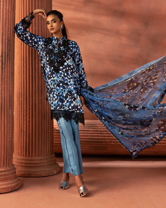 Indigo Breeze – 3-Piece Unstitched