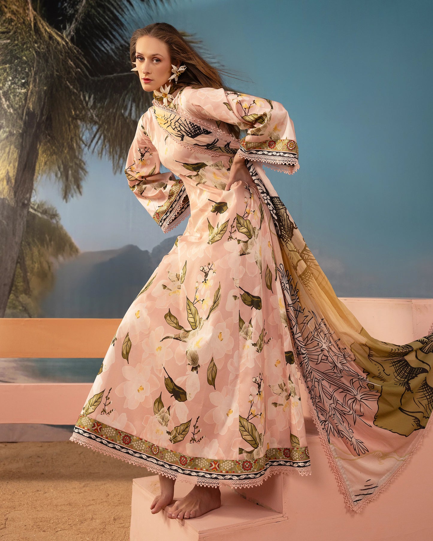 Blush Petal Grace - 3 Piece Unstitch