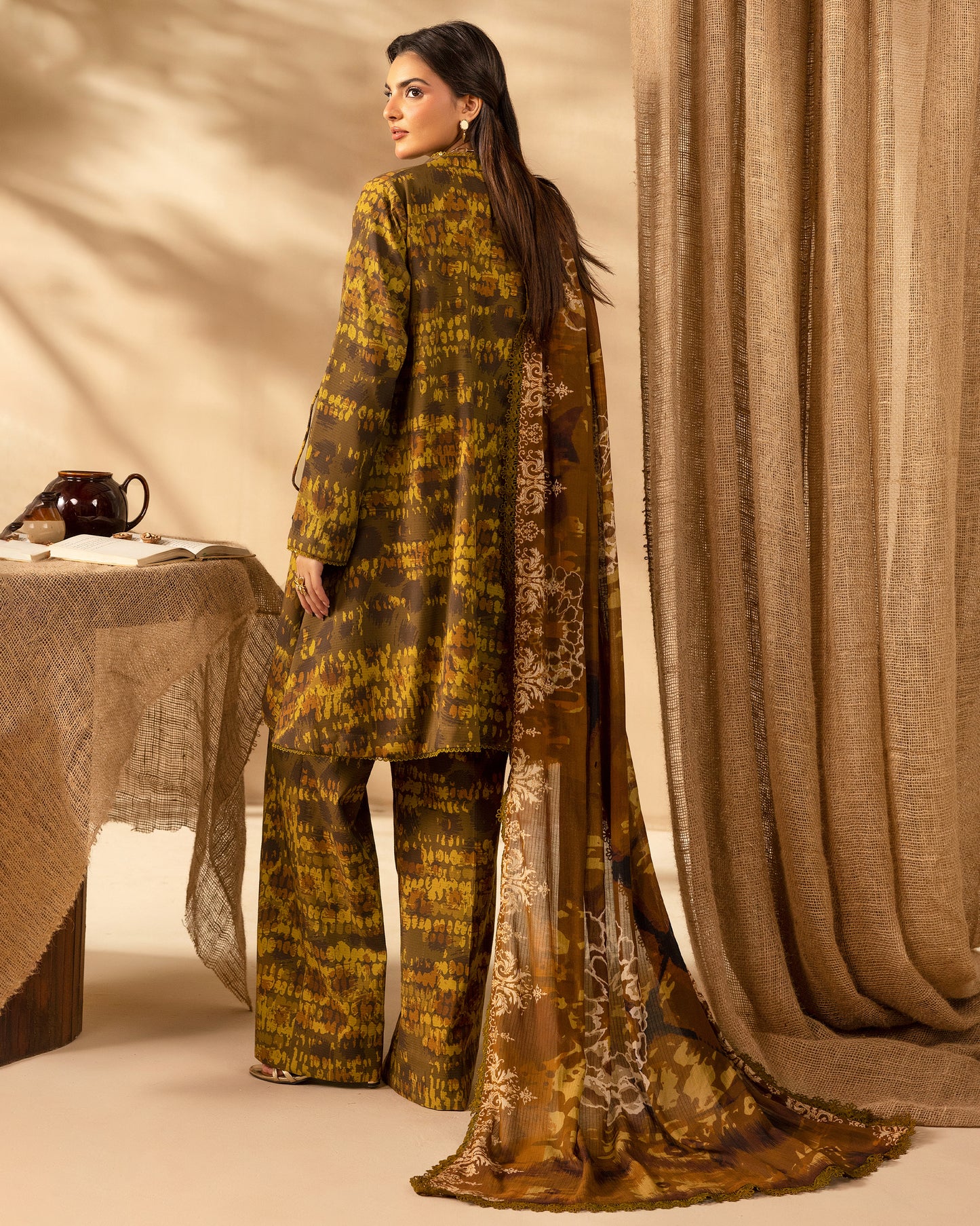 Staple Dora Digital Printed Collection With Diamond Printed Dupatta