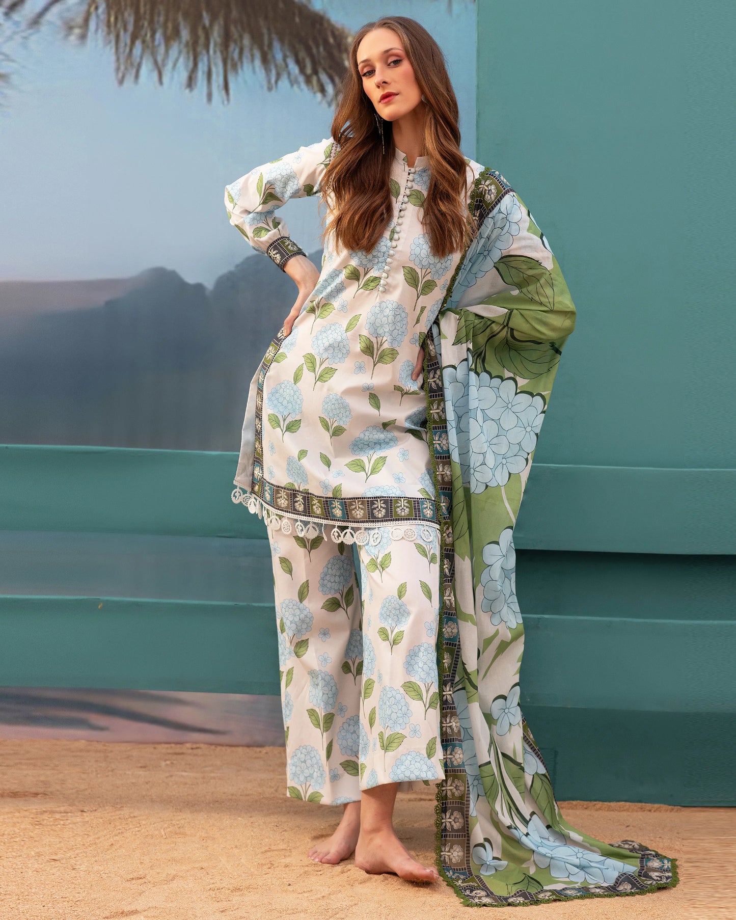 Garden Mint - 3 Piece Unstitch