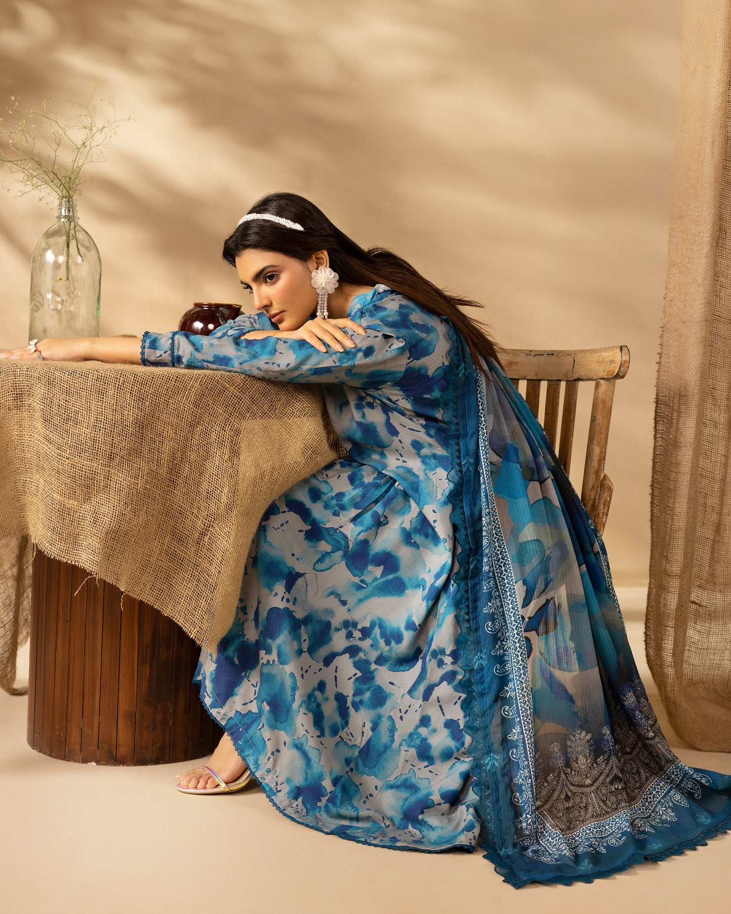 Staple Dora Digital Printed Collection With Diamond Printed Dupatta