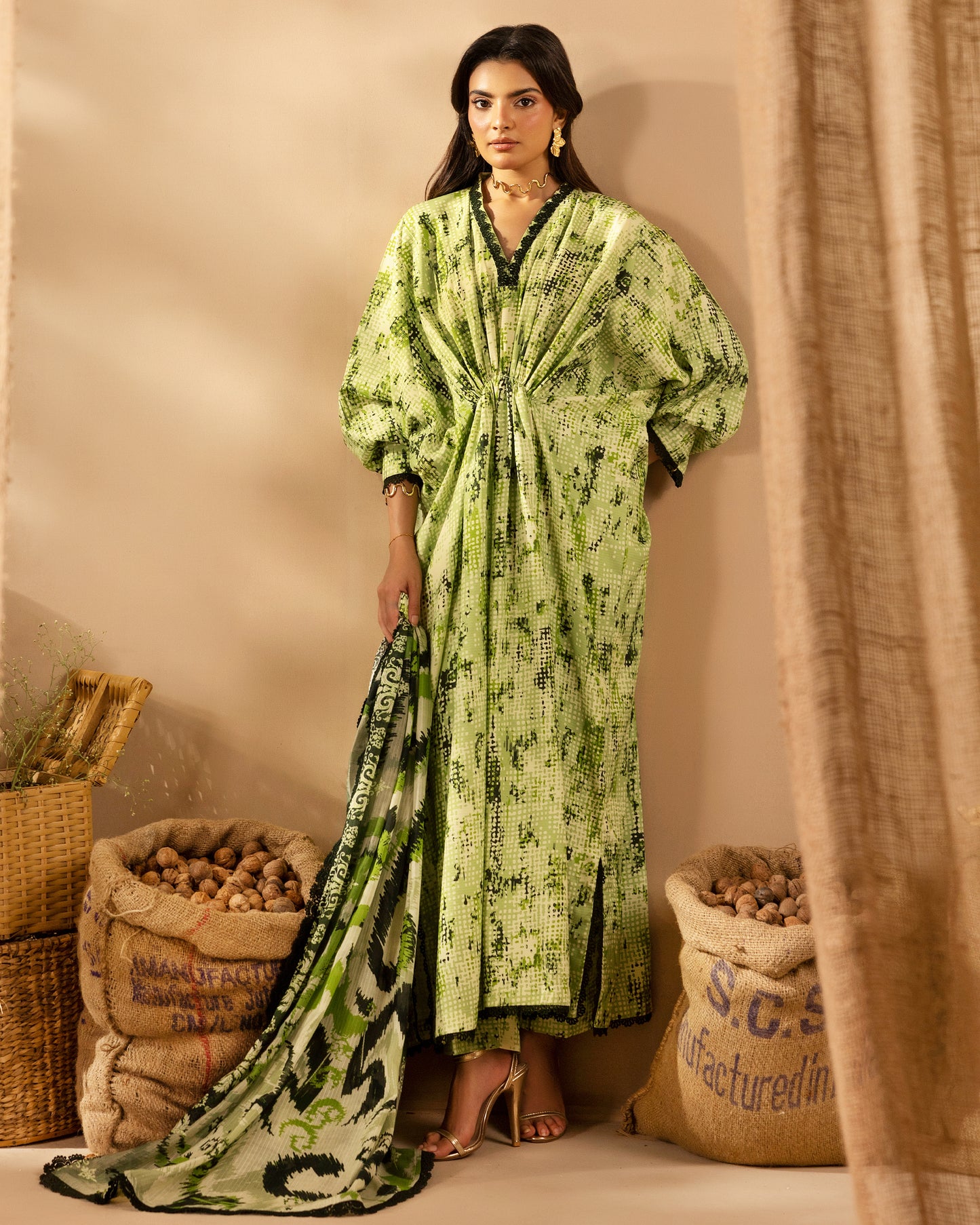 Staple Dora Digital Printed Collection With Diamond Printed Dupatta