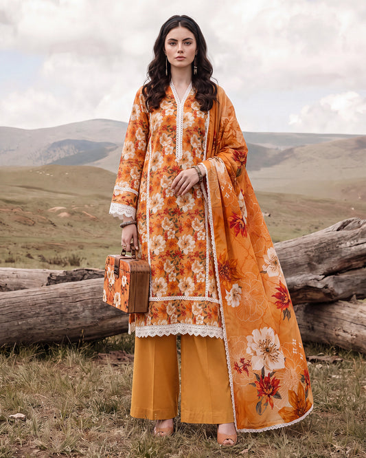 Sunset Blossom – 3-Piece Unstitched