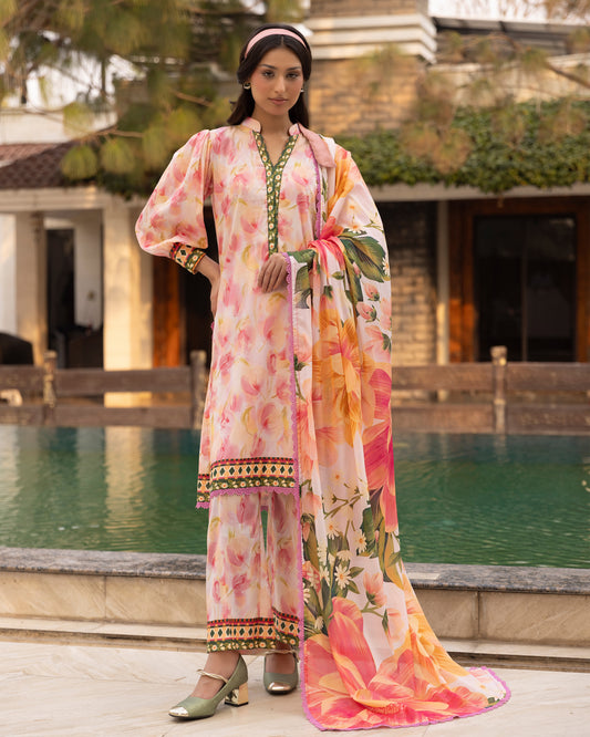 Blush Magnolia - 3 Piece Unstitch