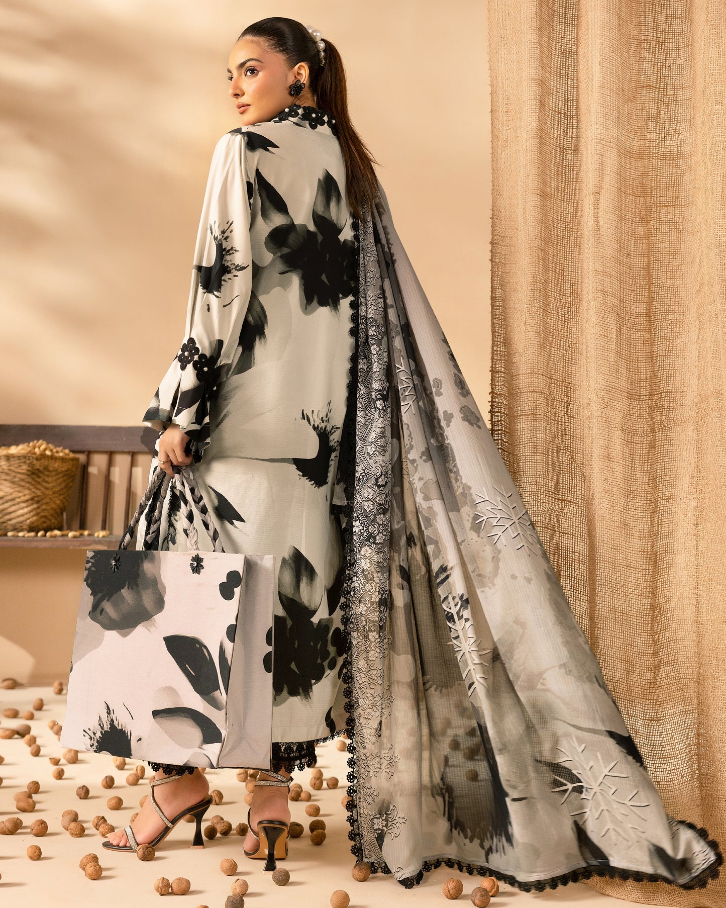 Staple Dora Digital Printed Collection With Diamond Printed Dupatta
