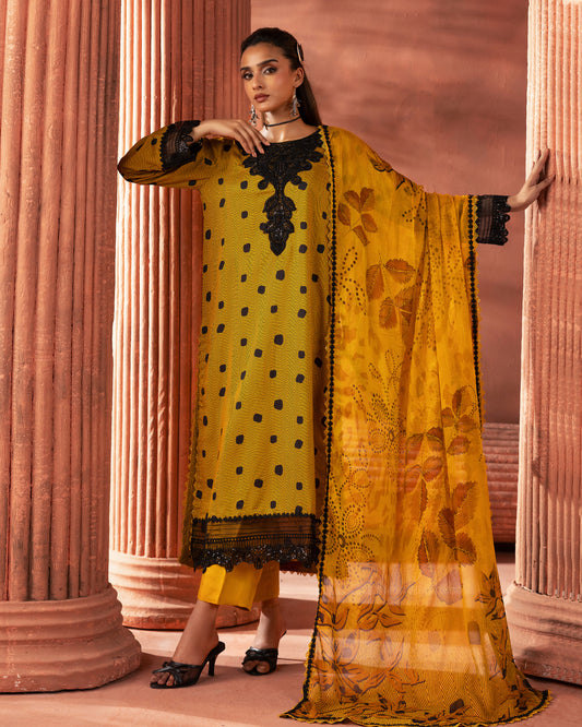 Golden Honeycomb – 3-Piece Unstitched
