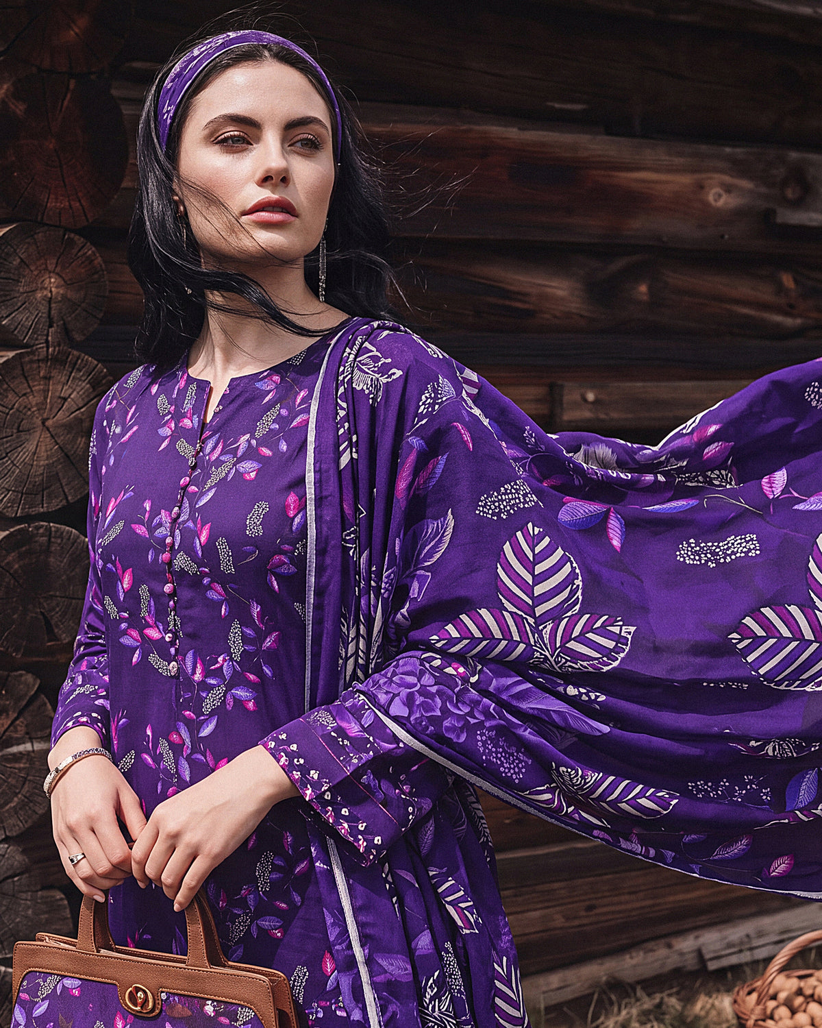 Violet Whisper – 3-Piece Unstitched