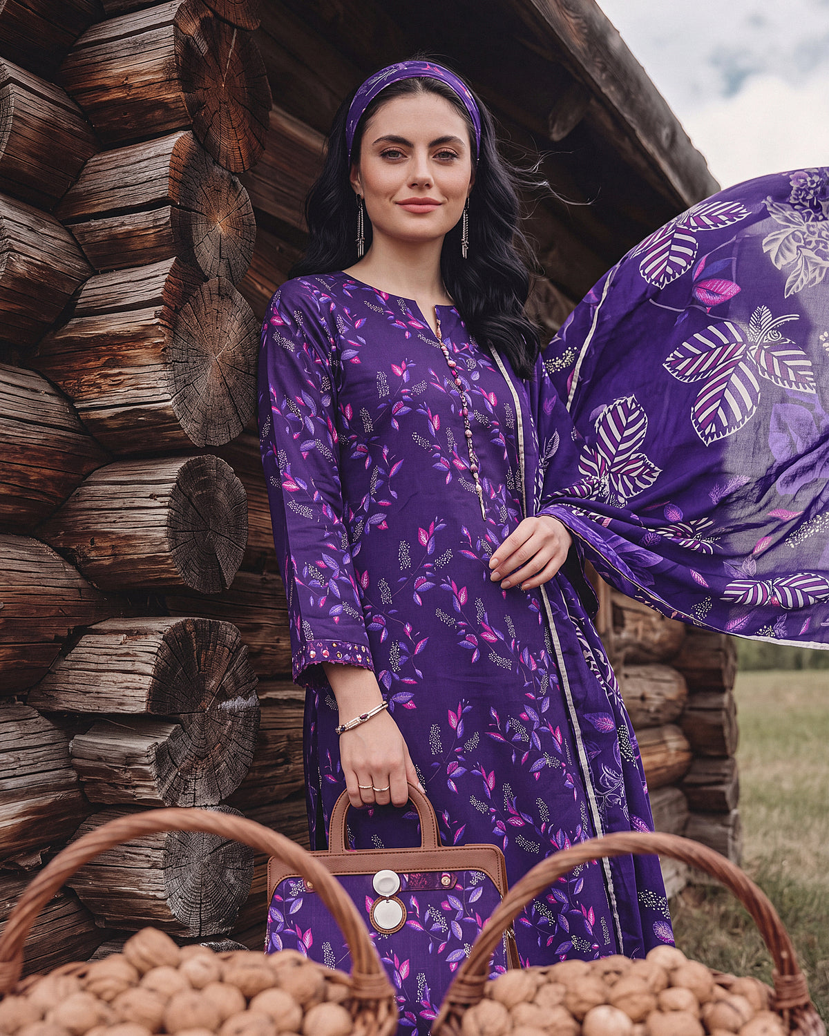 Violet Whisper – 3-Piece Unstitched