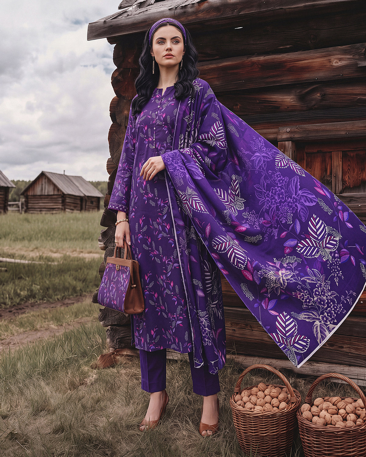 Violet Whisper – 3-Piece Unstitched